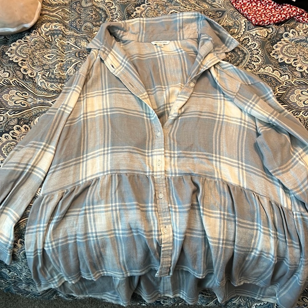 American eagle flannel with ruffled bottom